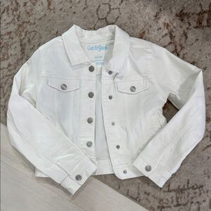 Cat & Jack Kids' Classic White Jean Jacket